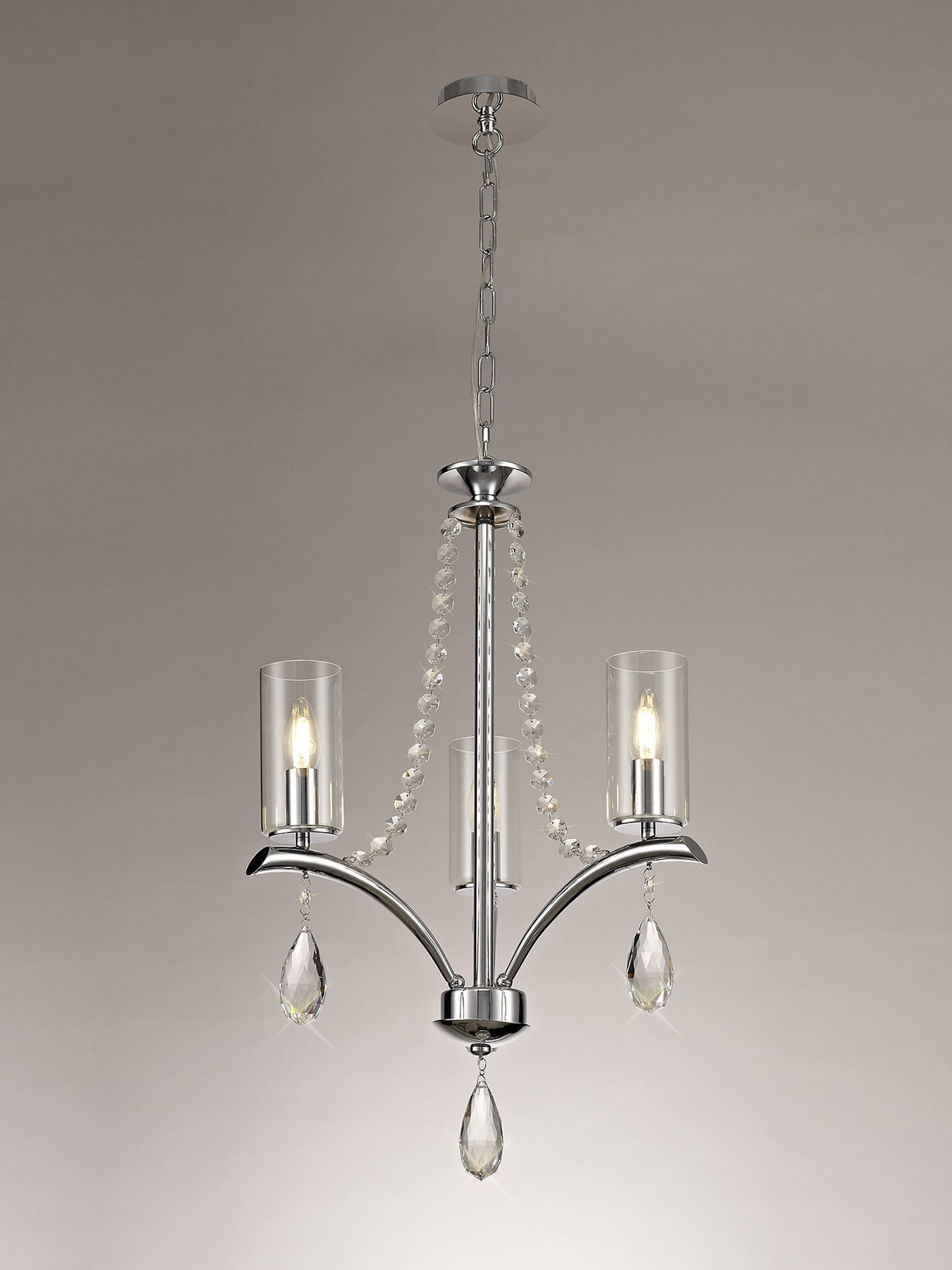 Rhea Crystal Ceiling Lights Diyas Multi Arm Crystal Fittings